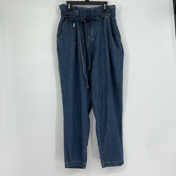 L'AGENCE Violette Cotton Paperbag Pants Size 27 NEW - Picture 2 of 15